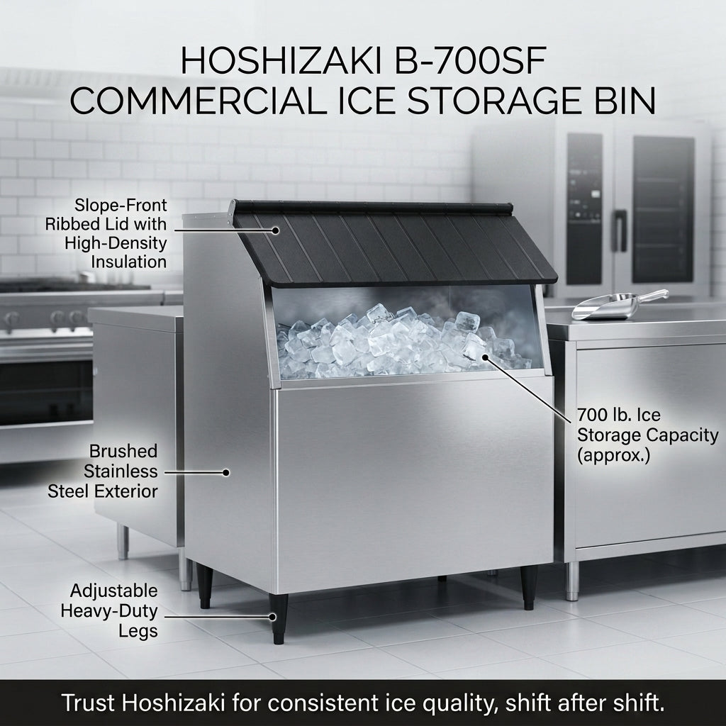 Hoshizaki B-700SF | 44″ W Ice Storage Bin | 700 lbs Capacity
