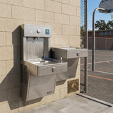 Elkay VRCTLR8WSK | Vandal-Resistant Wall-mount Bi-Level Reverse Bottle Filling Station | Filterless, Refrigerated