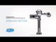 Zurn ZER6000PL-CPM | Sensor Operated Battery Powered Flush Valve for Water Closets | 1.28 - 3.5 GPF