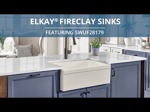 Elkay SWUF28179WH | Fireclay Single Bowl Farmhouse Sink | 30" x 19-15/16", White