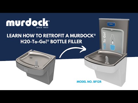 Murdock BF12R | Retrofit Deck Mount Bottle Filler with Sensor Activation for Indoor Use