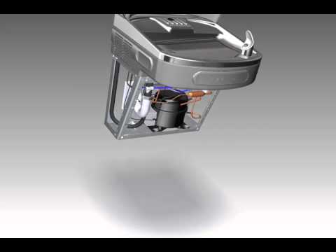 Elkay EZSTL8WSLK | Wall-mount Versatile Bi-Level Bottle Filling Station | Filterless, Refrigerated, EZ-style fountains, Granite Gray