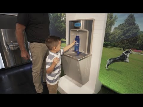 Murdock BFEZS168 | Compact Wall Mounted Refrigerated Bottle Filler with Sensor Activation