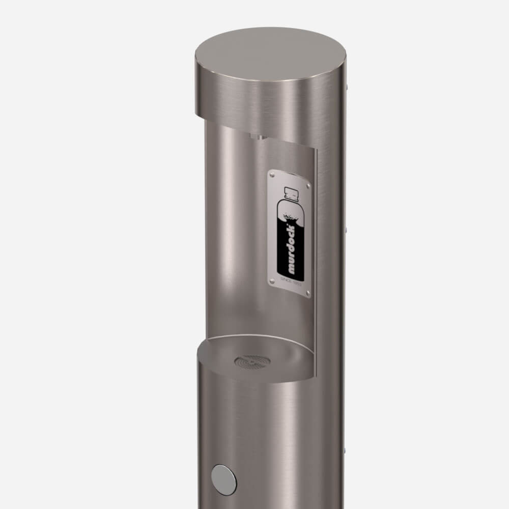 Murdock M-OBF4 | Pedestal Outdoor Bottle Filler with Sensor & Push Button Activation