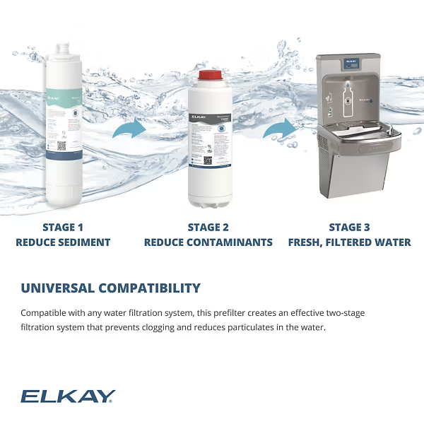 Elkay EWFPF5M | WaterSentry 5-micron Sediment Pre-filter Filtration Kit
