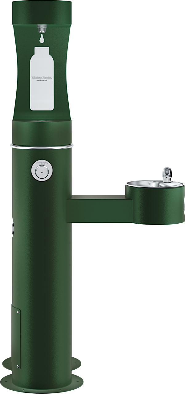 Halsey Taylor 4420BF1UDBFRK | Freestanding Bottle Filling Station | Filterless, Non-refrigerated, Freeze-resistant, Includes a Dog-bowl / Pet fountain