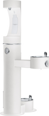 Halsey Taylor 4420BF1UDBFRK | Freestanding Bottle Filling Station | Filterless, Non-refrigerated, Freeze-resistant, Includes a Dog-bowl / Pet fountain
