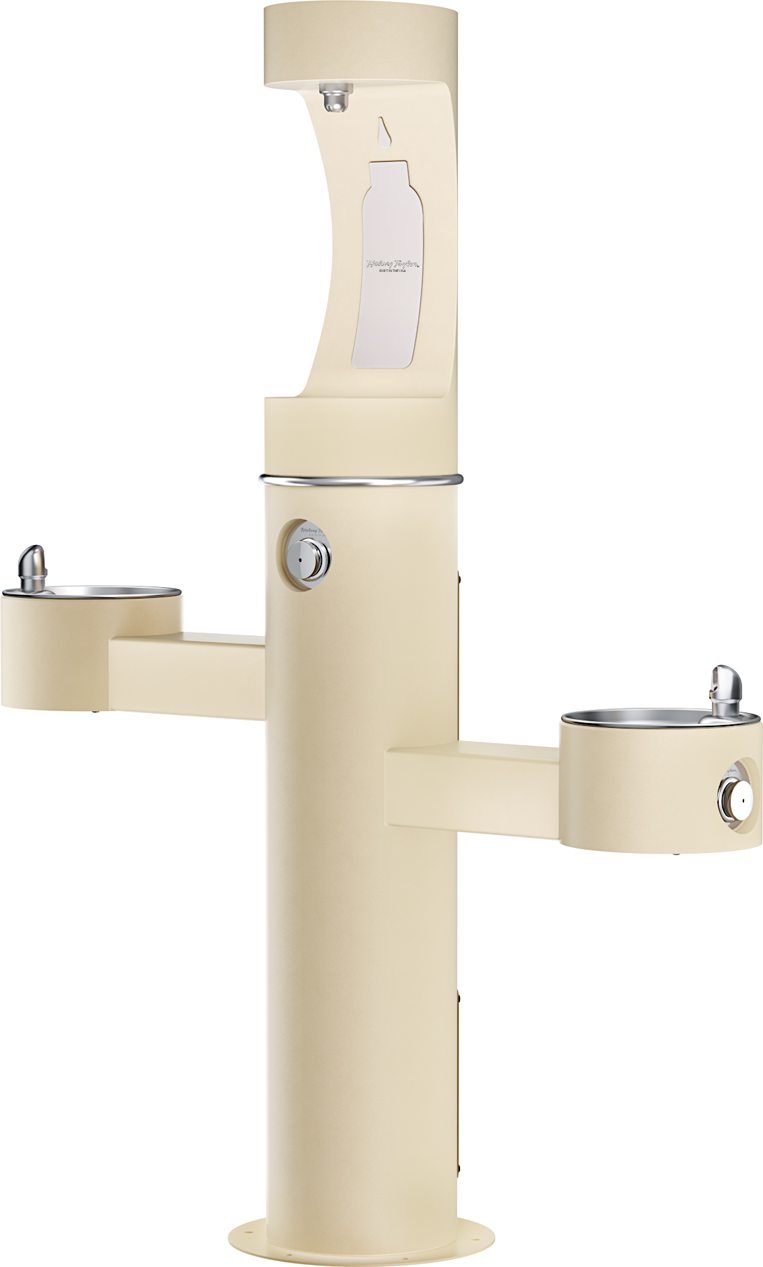 Halsey Taylor 4430BF1U | Freestanding Tri-level Bottle Filling Station | Filterless, Non-refrigerated