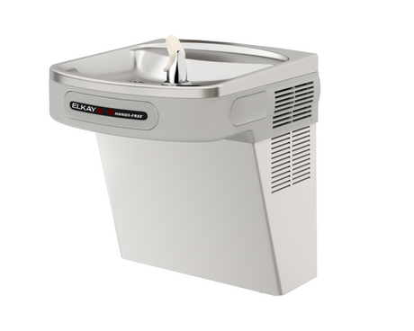 Elkay EZO8S | Wall-mount EZ-style Drinking Fountain | Filterless, Refrigerated, Hands-free, Stainless Steel - BottleFillingStations.com