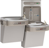 Elkay EZOOTL8WSLK | Wall-mount Bi-level Bottle Filling Station | Filterless, Refrigerated, EZ-style fountain, Hands-free (dual), Granite Gray