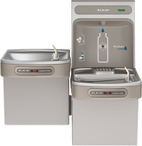 Elkay EZOOTL8WSLK | Wall-mount Bi-level Bottle Filling Station | Filterless, Refrigerated, EZ-style fountain, Hands-free (dual), Granite Gray