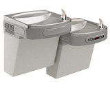 Elkay EZOSTL8LC | Wall-mount EZ-style Bi-level Drinking Fountain | Filterless, Refrigerated, Hands-free, Granite Gray - BottleFillingStations.com