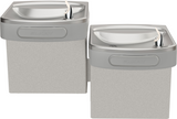 Elkay EZSTL8LC | Wall-mount Versatile Bi-Level Drinking Fountain | Filterless, Refrigerated, EZ-style, Granite Gray - BottleFillingStations.com