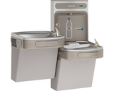 Elkay EZSTL8WSLK | Wall-mount Versatile Bi-Level Bottle Filling Station | Filterless, Refrigerated, EZ-style fountains, Granite Gray - BottleFillingStations.com