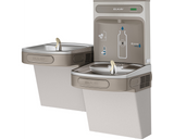 Elkay EZSTL8WSLK | Wall-mount Versatile Bi-Level Bottle Filling Station | Filterless, Refrigerated, EZ-style fountains, Granite Gray - BottleFillingStations.com