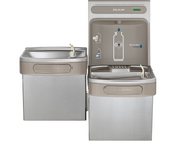 Elkay EZSTL8WSSK  | Wall-mount Versatile Bi-Level Bottle Filling Station | Filterless, Refrigerated, EZ-style fountains, Stainless Steel - BottleFillingStations.com