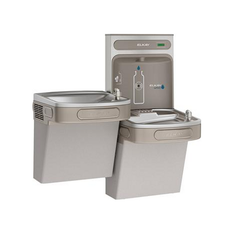 Elkay EZSTL8WSVRLK | Bi-Level Versatile Wall-mounted Bottle Filling Station | Filterless, Refrigerated, Granite Gray - BottleFillingStations.com