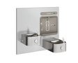 Elkay EZWS-EDFP217K | In-wall Bi-Level Bottle Filling Station | Filterless, Non-refrigerated, Soft-sides fountains, Stainless Steel - BottleFillingStations.com