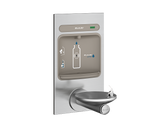 Elkay EZWS-EDFPBM114K | In-wall  Bottle Filling Station | Filterless, Non-refrigerated, SwirlFlo fountain, Stainless Steel (Comes with Mounting frame)