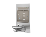 Elkay EZWS-EDFPBM114K | In-wall  Bottle Filling Station | Filterless, Non-refrigerated, SwirlFlo fountain, Stainless Steel (Comes with Mounting frame)