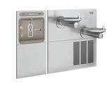 Elkay EZWS-SFGRN28K | In-wall Bi-level Bottle Filling Station | Filterless, High-efficiency chiller, SwirlFlo fountains, Stainless Steel - BottleFillingStations.com