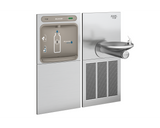 Elkay EZWS-SFGRN8K | In-wall Bottle Filling Station |  Filterless, High-efficiency chiller, Swirlflo fountain, Stainless Steel - BottleFillingStations.com