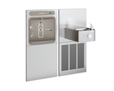 Elkay EZWS-SS8K | In-wall Bottle Filling Station | Filterless, Refrigerated, Soft-sides fountain, Stainless Steel (comes with Mounting Frames) - BottleFillingStations.com