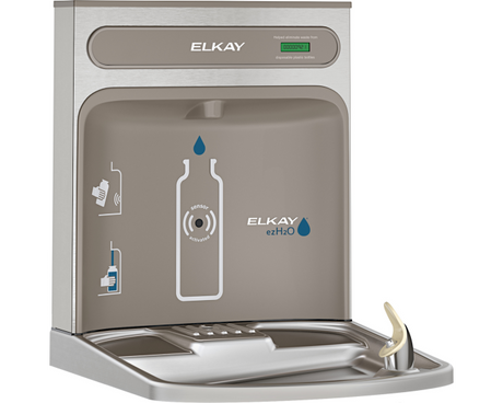 Elkay EZWSRK | Retrofit Bottle Filler Kit | Filterless, Stainless Steel, For use with EZ-style fountains - BottleFillingStations.com