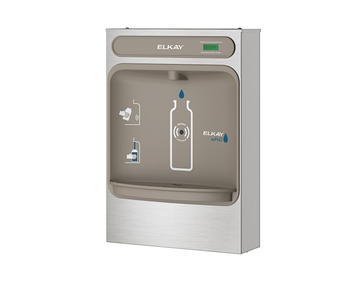 Elkay EZWSSM | Surface Mount Bottle Filler | Filterless, Non-refrigerated, Hands-free - BottleFillingStations.com