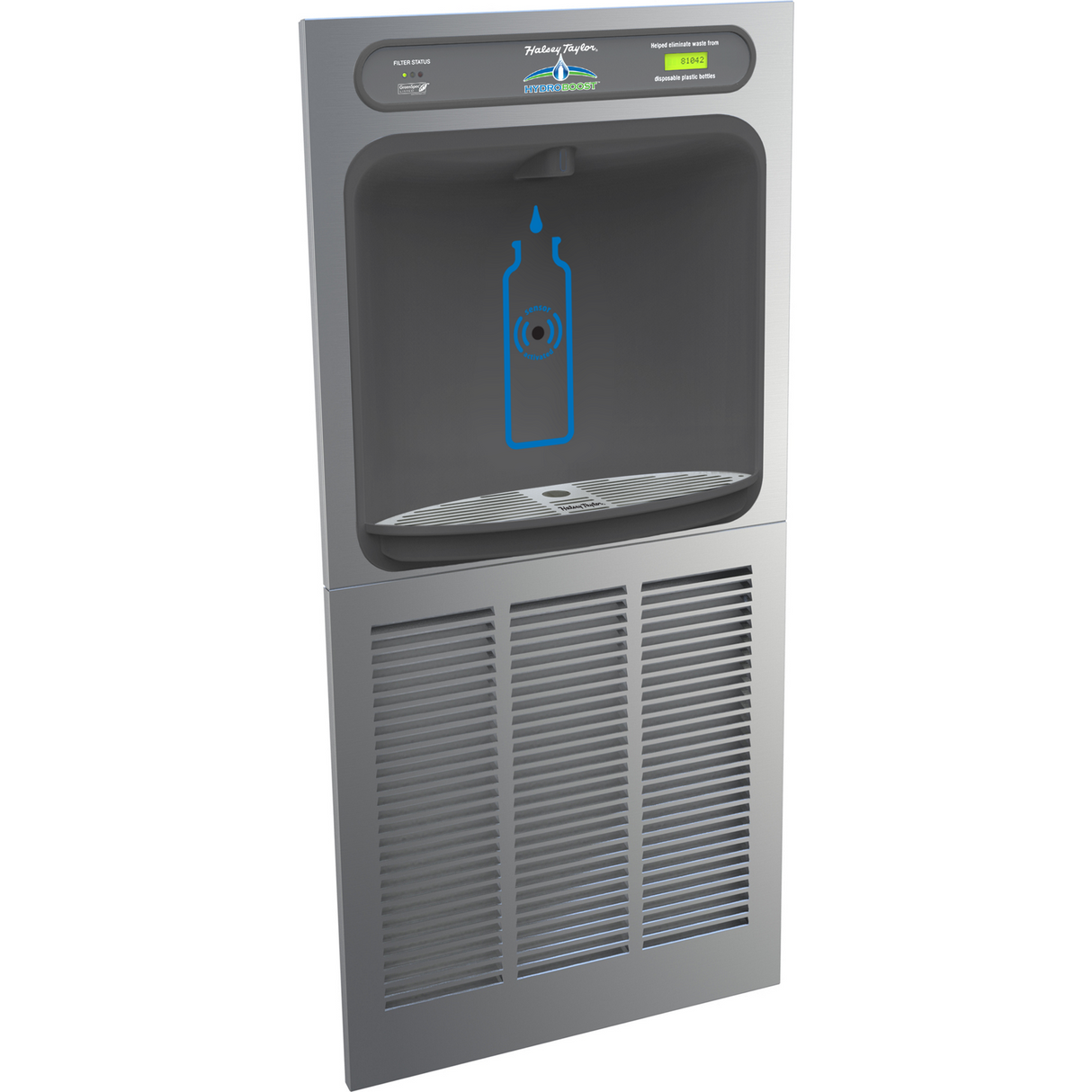 Halsey Taylor HTHB8-WF | In-wall Bottle Filler | Filtered, Refrigerated,  Hands-free (comes with Mounting Frame)