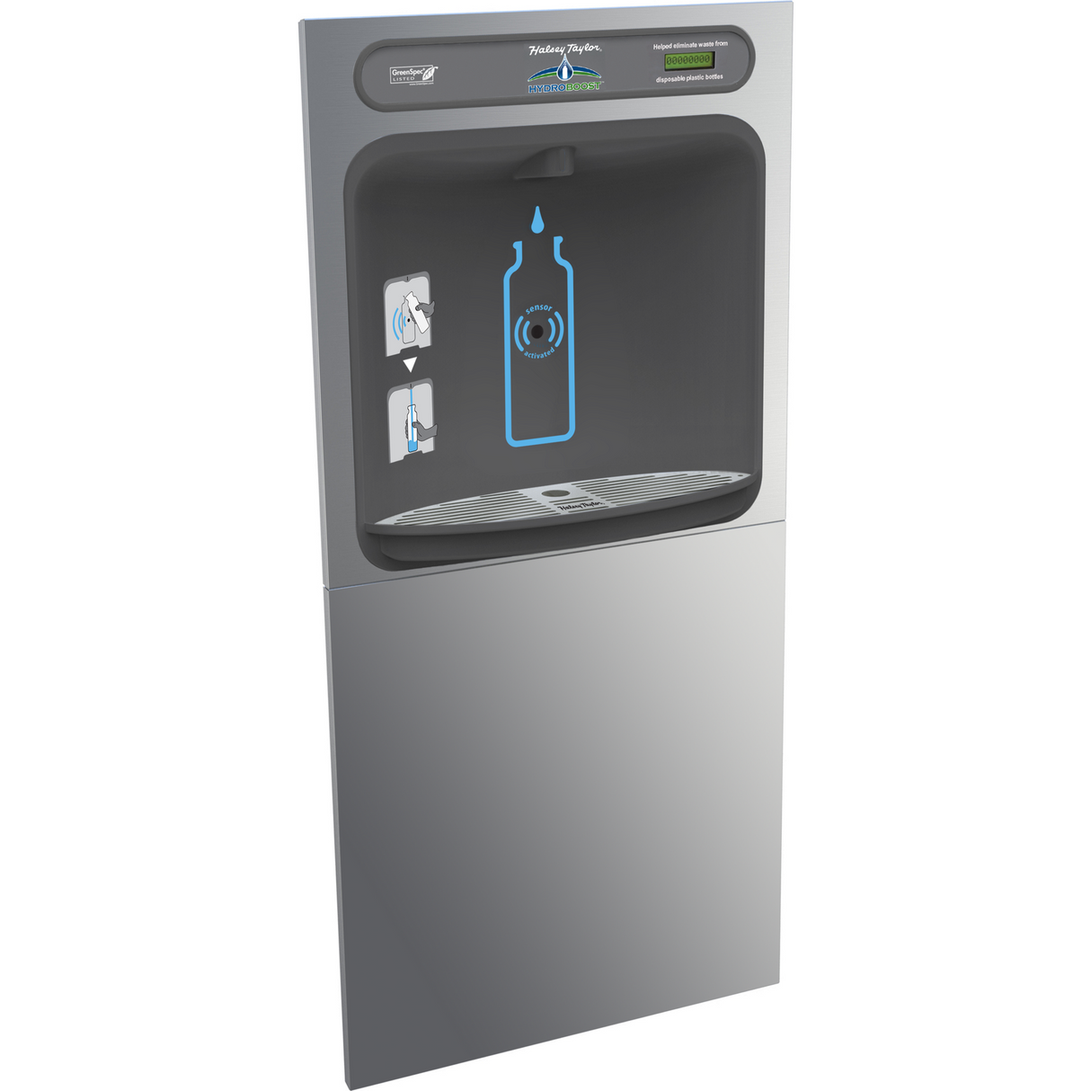 Halsey Taylor HTHBLR-NF | In-wall Bottle Filler | Filterless,  Non-refrigerated, Hands-free (comes with Mounting Frame)