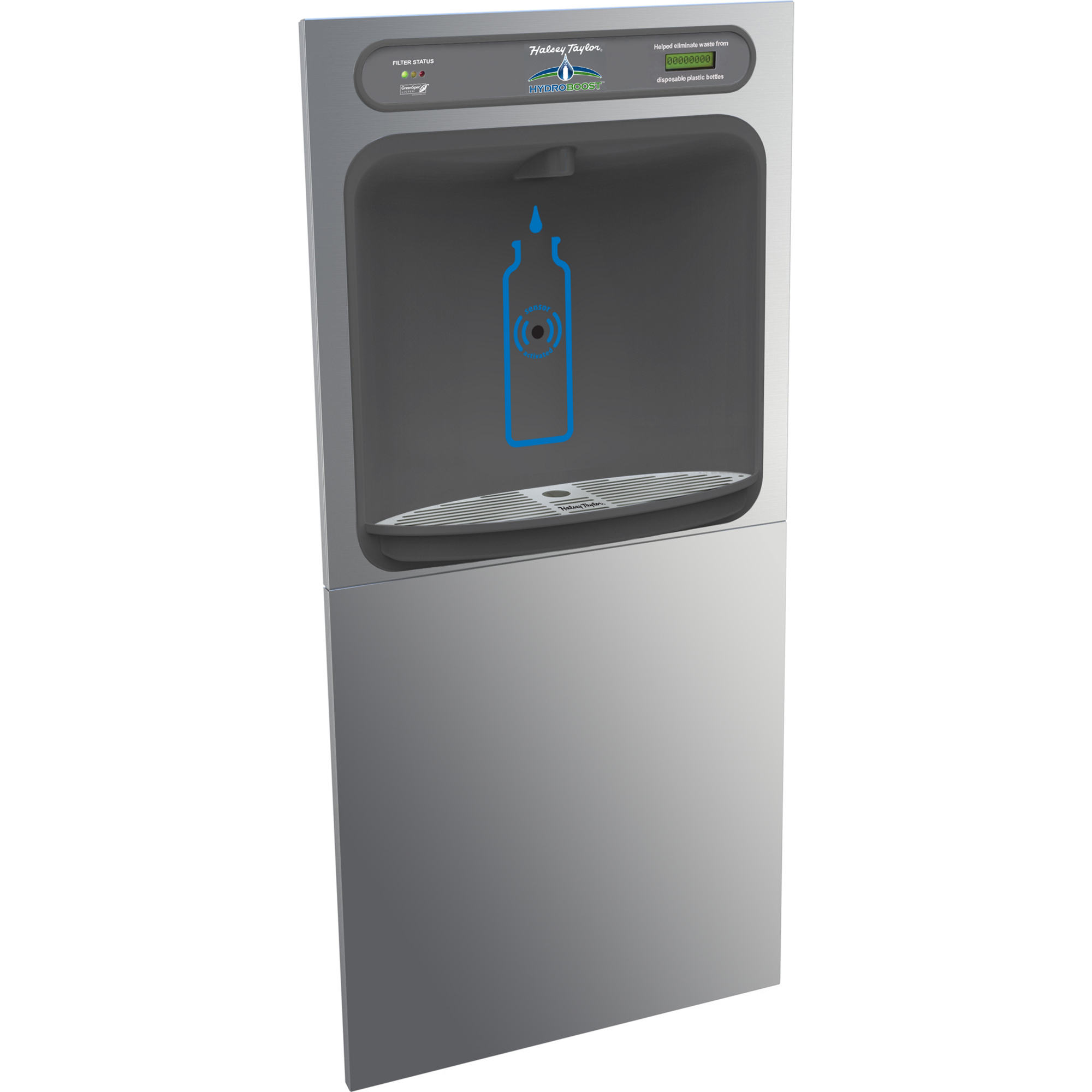 Halsey Taylor HTHBLR-WF | In-wall Bottle Filler | Filtered, Non-refrigerated, Hands-free (comes with Mounting Frame)