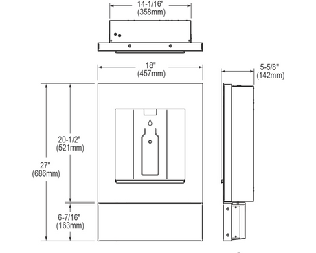 Elkay LBWD00 | Liv Built-in Water Dispenser | Filtered, Non-refrigerated - BottleFillingStations.com