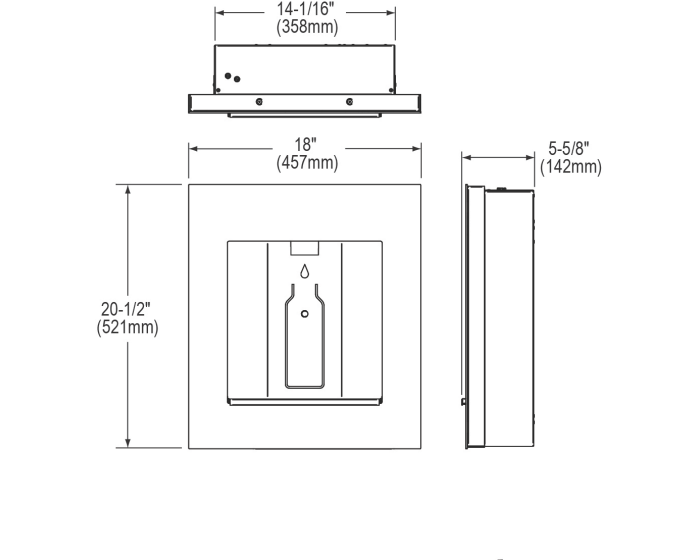 Elkay LBWD06 | Liv Built-in Water Dispenser | Filtered, Includes Remote Chiller - BottleFillingStations.com