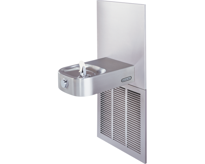 Elkay LCRSPM8K | In-wall Slimline Soft-sides Drinking Fountain | Filtered, Refrigerated (Comes with Mounting Frame) - BottleFillingStations.com