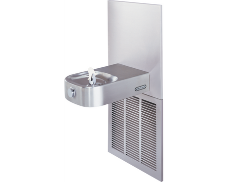 Elkay LCRSPM8K | In-wall Slimline Soft-sides Drinking Fountain | Filtered, Refrigerated (Comes with Mounting Frame) - BottleFillingStations.com