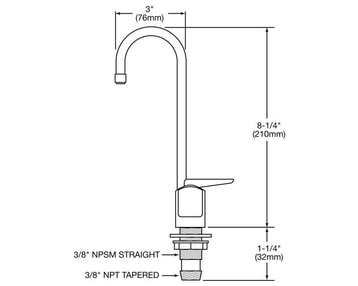 Elkay LK1110 | Gooseneck Glass Filler - BottleFillingStations.com