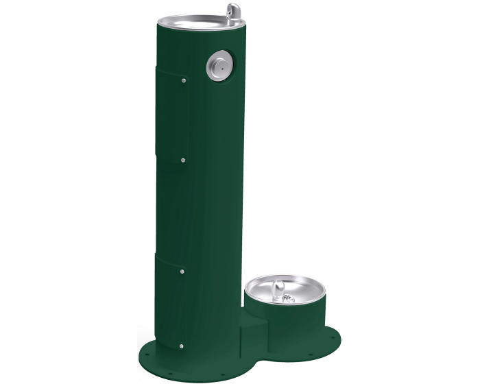 Outdoor drinking fountain hot sale with dog bowl