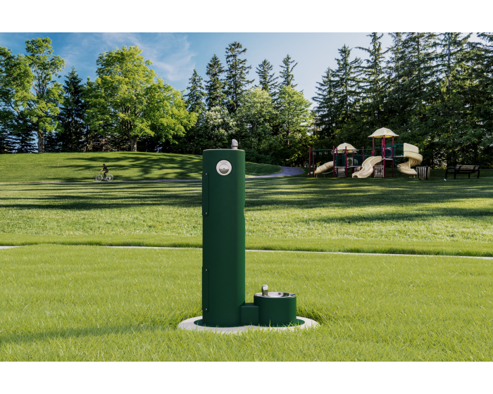 Drinking fountain with dog bowl hotsell