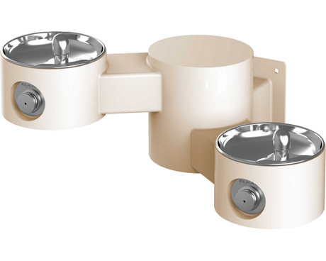 Elkay LK4406 | Wall-mount Bi-level Drinking Fountain | Filterless, Non-refrigerated - BottleFillingStations.com