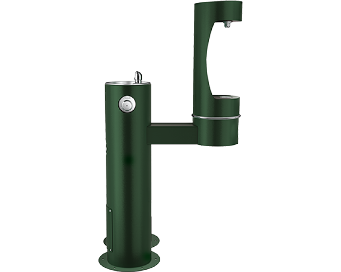 Elkay LK4420BF1LDBFRK | Freestanding Bottle Filling Station | Filterless, Non-refrigerated, Freeze-resistant, Includes a Dog-bowl / Pet fountain - BottleFillingStations.com