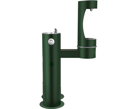 Elkay LK4420BF1LDBFRK | Freestanding Bottle Filling Station | Filterless, Non-refrigerated, Freeze-resistant, Includes a Dog-bowl / Pet fountain - BottleFillingStations.com