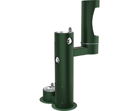 Elkay LK4420BF1LDBFRK | Freestanding Bottle Filling Station | Filterless, Non-refrigerated, Freeze-resistant, Includes a Dog-bowl / Pet fountain - BottleFillingStations.com