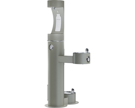 Elkay LK4420BF1UDBFRK | Freestanding Bottle Filling Station | Filterless, Non-refrigerated, Freeze-resistant, Includes a Dog-bowl / Pet fountain - BottleFillingStations.com