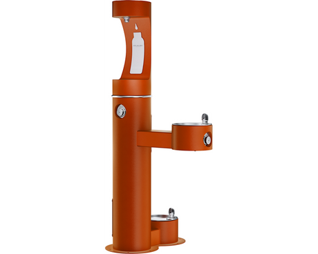 Elkay LK4420BF1UDBFRK | Freestanding Bottle Filling Station | Filterless, Non-refrigerated, Freeze-resistant, Includes a Dog-bowl / Pet fountain - BottleFillingStations.com