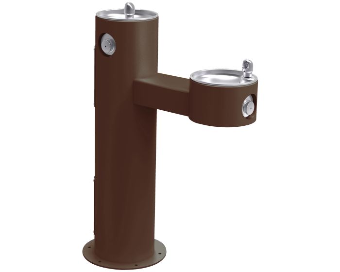 Elkay LK4420 | Freestanding Bi-level Drinking Fountain | Filterless, Non-refrigerated - BottleFillingStations.com