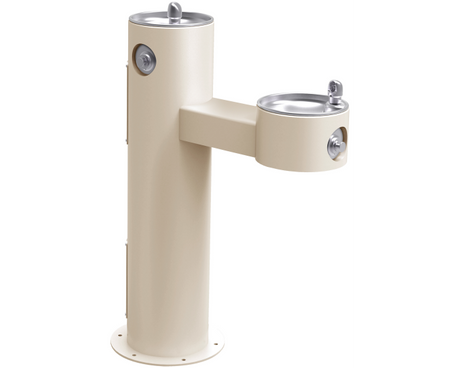 Elkay LK4420FRK | Outdoor Freestanding Bi-Level Drinking Fountain | Filterless, Non-Refrigerated, Freeze Resistant