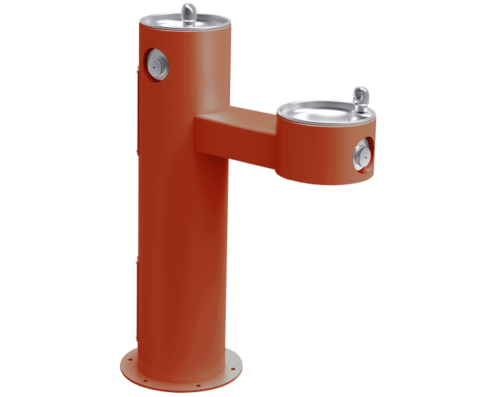 Elkay LK4420 | Freestanding Bi-level Drinking Fountain | Filterless, Non-refrigerated - BottleFillingStations.com