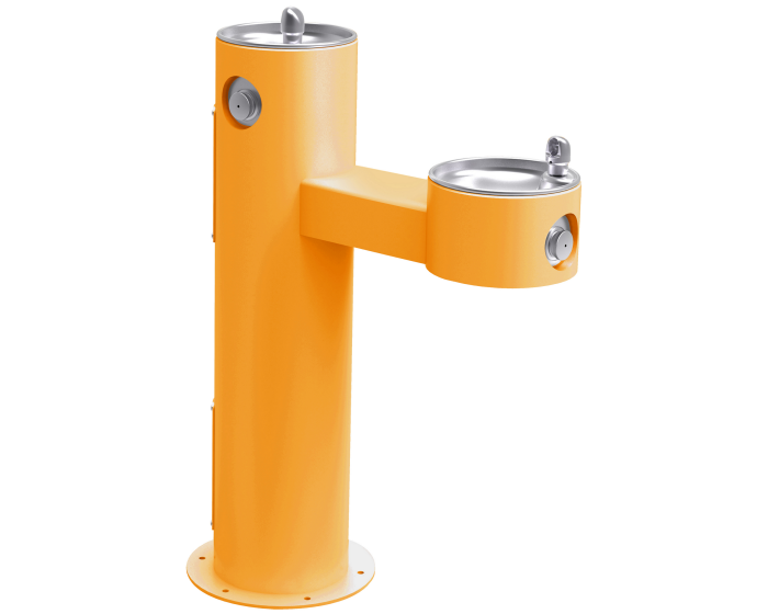 Elkay LK4420 | Freestanding Bi-level Drinking Fountain | Filterless, Non-refrigerated - BottleFillingStations.com