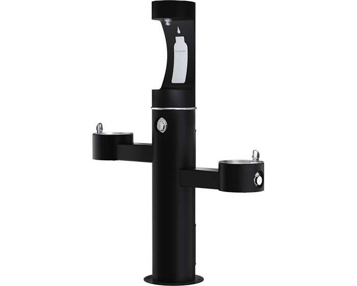 Elkay LK4430BF1UFRK | Freestanding Tri-Level Outdoor Bottle Filling Station | Freeze-resistant